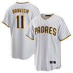 Choea S.Diego Padres #11 Yu Darvish Player White Home Replica Game Stitched Jerseys