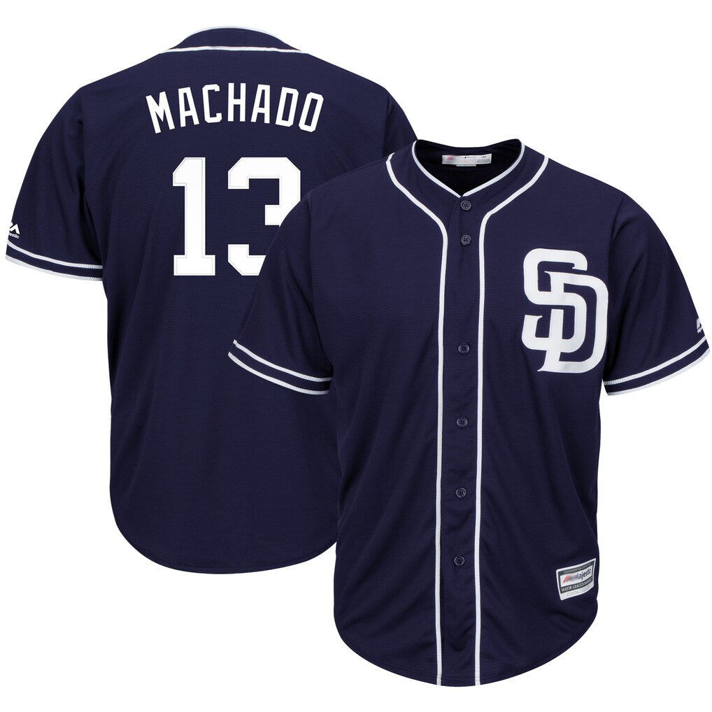Choea S.Diego Padres #13 Manny Machado Player Navy Cool Base Game Stitched Jerseys