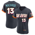 Choea S.Diego Padres #13 Manny Machado Player Obsidian 2026 City Connect Home Elite T-shirt Stitched Jerseys
