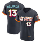 Choea S.Diego Padres #13 Manny Machado Player Obsidian 2026 City Connect Home Elite T-shirt Stitched Jerseys