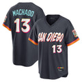 Choea S.Diego Padres #13 Manny Machado Player Obsidian 2026 City Connect Home Game T-shirt Stitched Jerseys