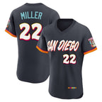 Choea S.Diego Padres #22 Mason Miller Player Obsidian 2026 City Connect Home Limited Elite T-shirt Stitched Jerseys