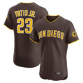 Choea S.Diego Padres #23 Fernando Tatis Jr Player Brown Home Limited Elite Stitched Jerseys