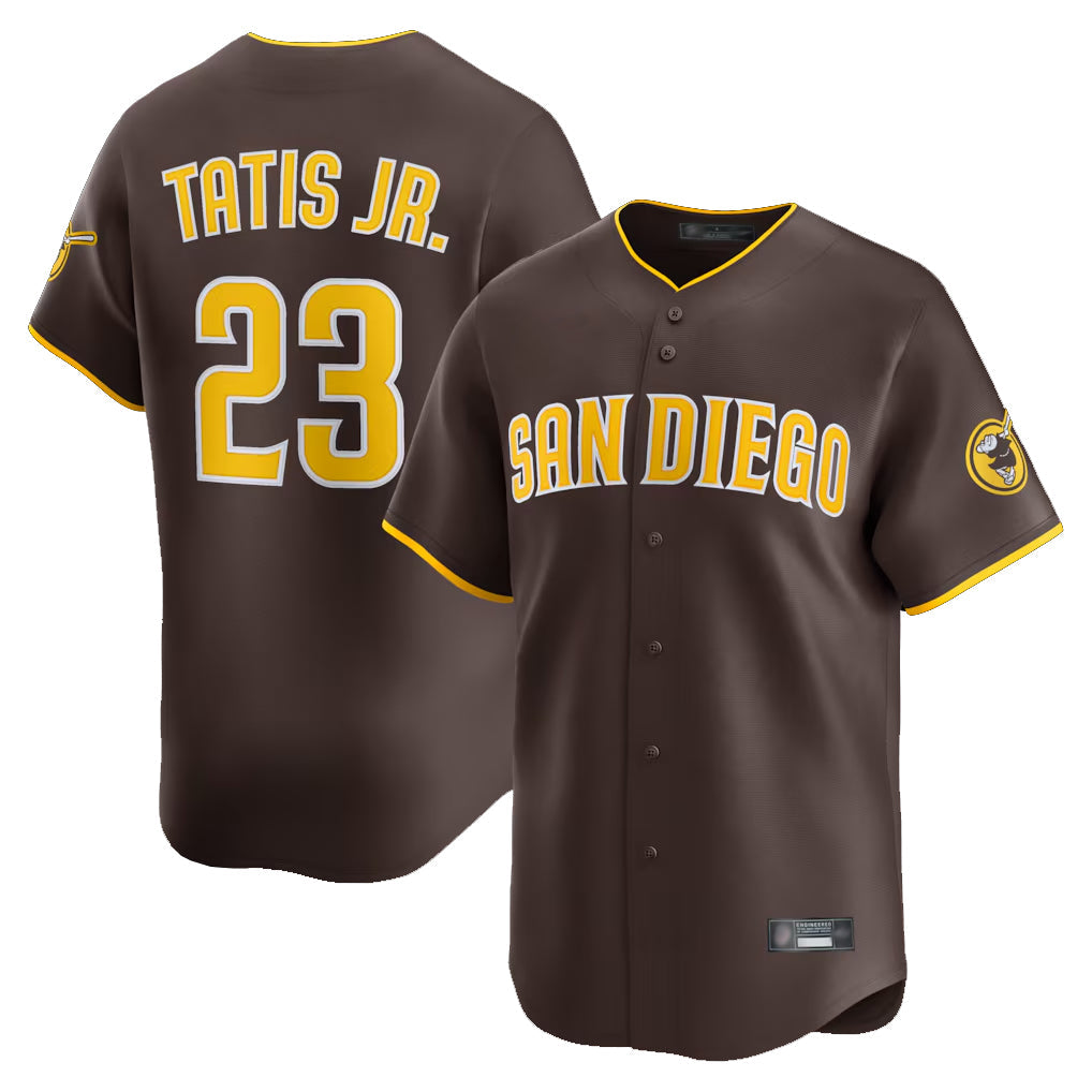 Choea S.Diego Padres #23 Fernando Tatis Jr Player Brown Home Limited Stitched Jerseys