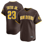 Choea S.Diego Padres #23 Fernando Tatis Jr Player Brown Home Limited Stitched Jerseys