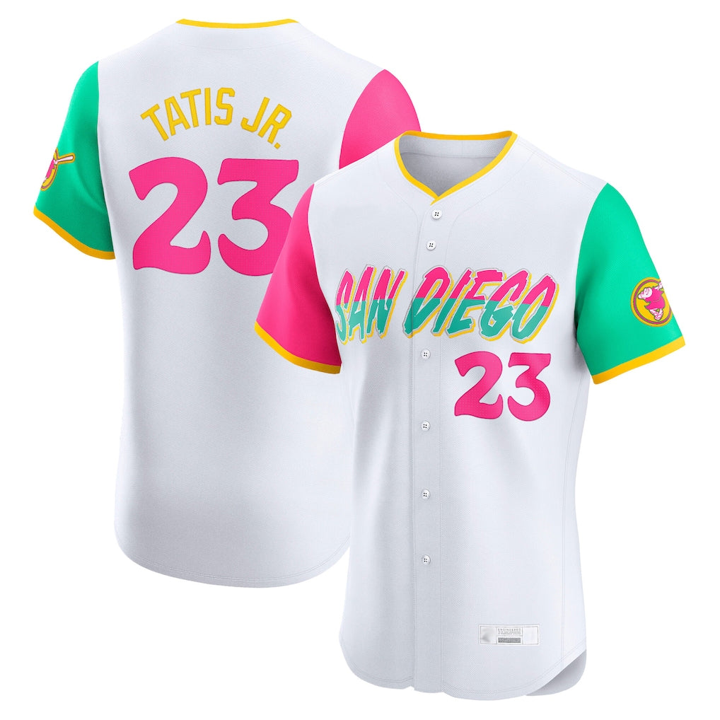 Choea S.Diego Padres #23 Fernando Tatis Jr Player White City Connect Home Limited Elite Stitched Jerseys