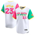 Choea S.Diego Padres #23 Fernando Tatis Jr Player White City Connect Home Limited Stitched Jerseys