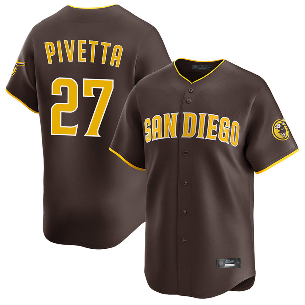 Choea S.Diego Padres #27 Nick Pivetta Player Brown Home Limited Stitched Jerseys