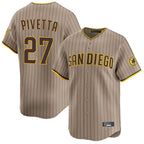 Choea S.Diego Padres #27 Nick Pivetta Player Khaki Home Limited Stitched Jerseys