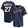 Choea S.Diego Padres #27 Nick Pivetta Player Navy Cooperstown Collection Limited Home Stitched Jerseys