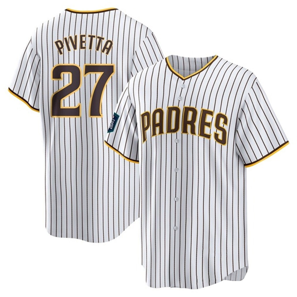 Choea S.Diego Padres #27 Nick Pivetta Player White Home Game Stitched Jerseys