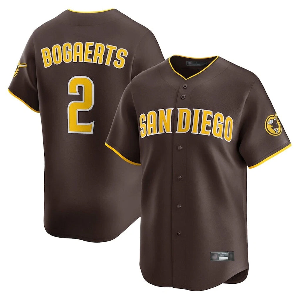 Choea S.Diego Padres #2 Xander Bogaerts Player Brown Home Limited Stitched Jerseys