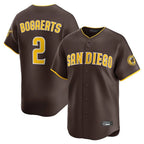 Choea S.Diego Padres #2 Xander Bogaerts Player Brown Home Limited Stitched Jerseys