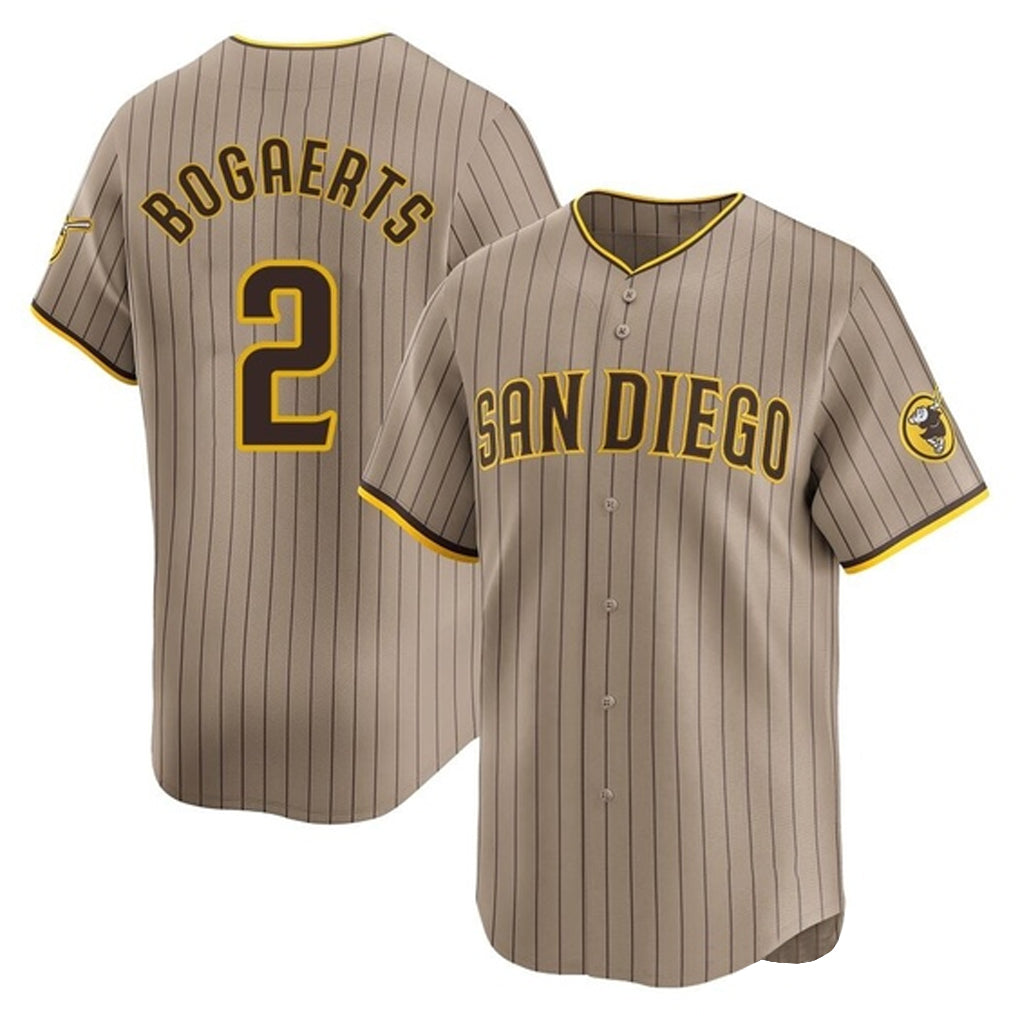 Choea S.Diego Padres #2 Xander Bogaerts Player Khaki Home Limited Stitched Jerseys