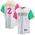 Choea S.Diego Padres #2 Xander Bogaerts Player White City Connect Home Game Stitched Jerseys