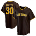 Choea S.Diego Padres #30 Gavin Sheets Player Brown Home Game Stitched Jerseys