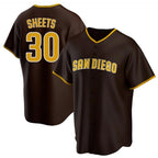 Choea S.Diego Padres #30 Gavin Sheets Player Brown Home Game Stitched Jerseys