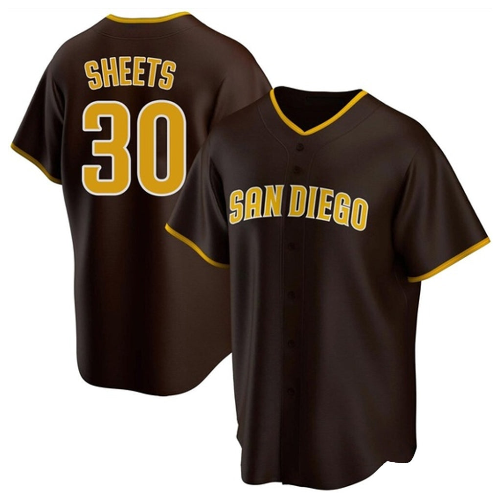 Choea S.Diego Padres #30 Gavin Sheets Player Brown Home Game Stitched Jerseys