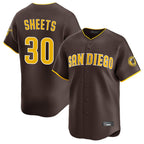 Choea S.Diego Padres #30 Gavin Sheets Player Brown Home Limited Stitched Jerseys