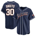 Choea S.Diego Padres #30 Gavin Sheets Player Navy Cooperstown Collection Limited Home Stitched Jerseys