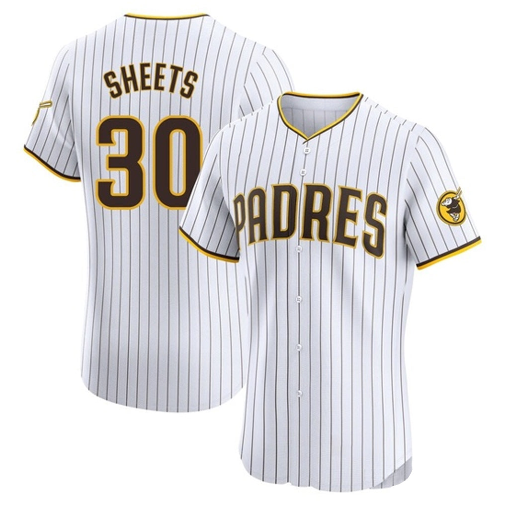 Choea S.Diego Padres #30 Gavin Sheets Player White Home Limited Elite Stitched Jerseys