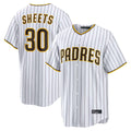 Choea S.Diego Padres #30 Gavin Sheets Player White Home Limited Game Stitched Jerseys