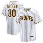 Choea S.Diego Padres #30 Gavin Sheets Player White Home Limited Game Stitched Jerseys