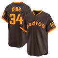 Choea S.Diego Padres #34 Michael King Player Brown Home Cooperstown Collection Replica Game Stitched Jerseys