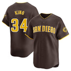 Choea S.Diego Padres #34 Michael King Player Brown Home Limited Stitched Jerseys