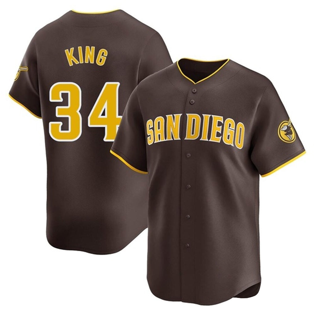 Choea S.Diego Padres #34 Michael King Player Brown Home Limited Stitched Jerseys