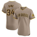 Choea S.Diego Padres #34 Michael King Player Khaki Home Limited Elite Stitched Jerseys