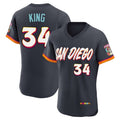 Choea S.Diego Padres #34 Michael King Player Obsidian 2026 City Connect Home Limited Elite T-shirt Stitched Jerseys