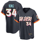 Choea S.Diego Padres #34 Michael King Player Obsidian 2026 City Connect Home Limited T-shirt Stitched Jerseys