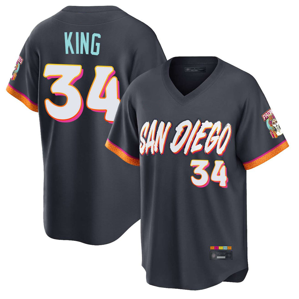 Choea S.Diego Padres #34 Michael King Player Obsidian 2026 City Connect Home Limited T-shirt Stitched Jerseys