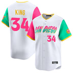 Choea S.Diego Padres #34 Michael King Player White City Connect Home Limited Stitched Jerseys
