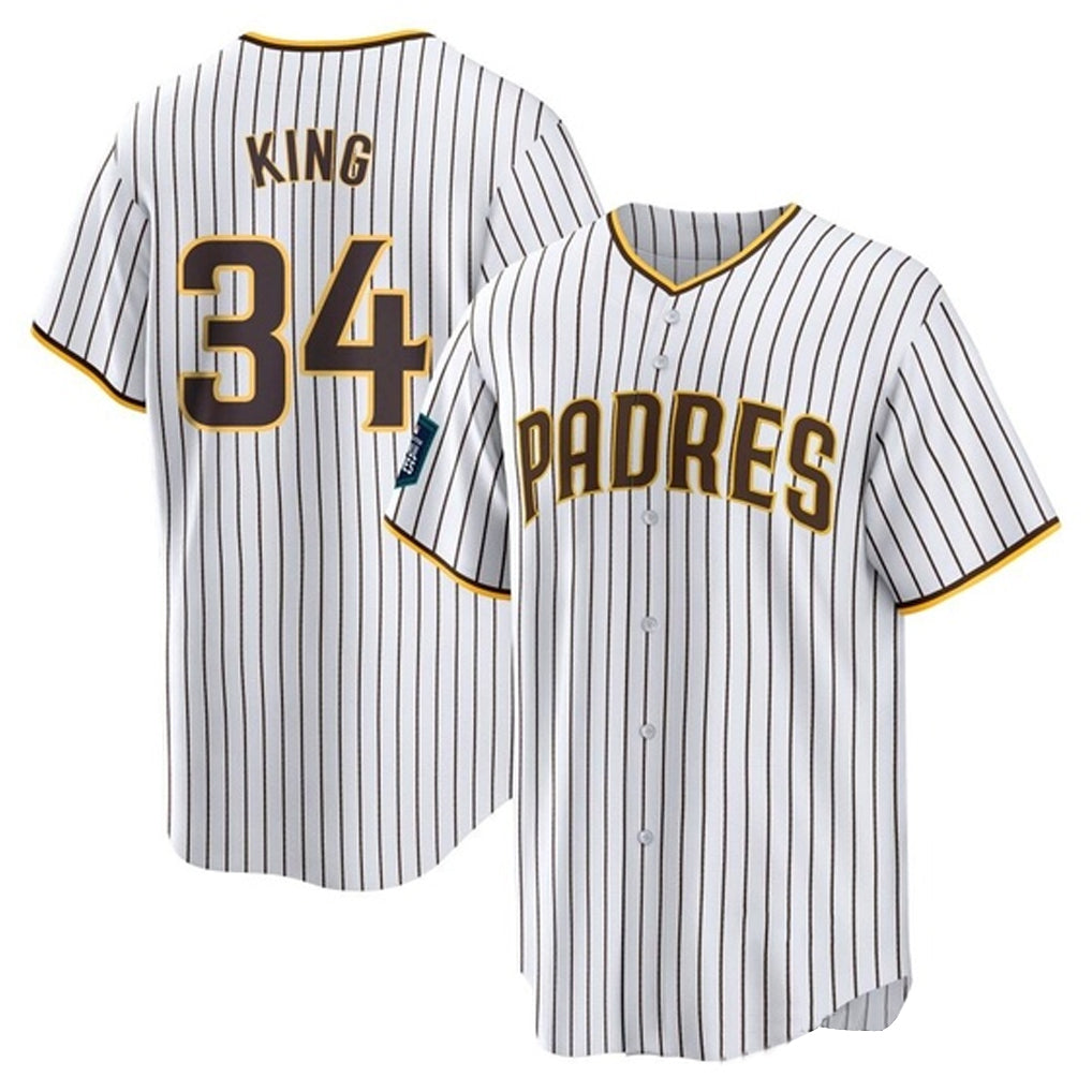 Choea S.Diego Padres #34 Michael King Player White Home Game Stitched Jerseys