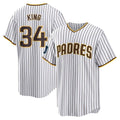 Choea S.Diego Padres #34 Michael King Player White Home Game Stitched Jerseys