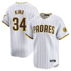 Choea S.Diego Padres #34 Michael King Player White Home Limited Stitched Jerseys