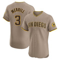 Choea S.Diego Padres #3 Jackson Merrill Player Khaki Home Limited Elite Stitched Jerseys