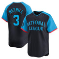 Choea S.Diego Padres #3 Jackson Merrill Player National League Navy All-Star Game Limited Stitched Jerseys