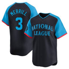 Choea S.Diego Padres #3 Jackson Merrill Player National League Navy All-Star Game Limited Stitched Jerseys