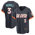 Choea S.Diego Padres #3 Jackson Merrill Player Obsidian 2026 City Connect Home Limited T-shirt Stitched Jerseys