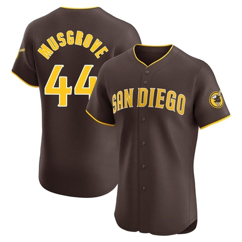 Choea S.Diego Padres #44 Joe Musgrove Player Brown Home Limited Elite Stitched Jerseys