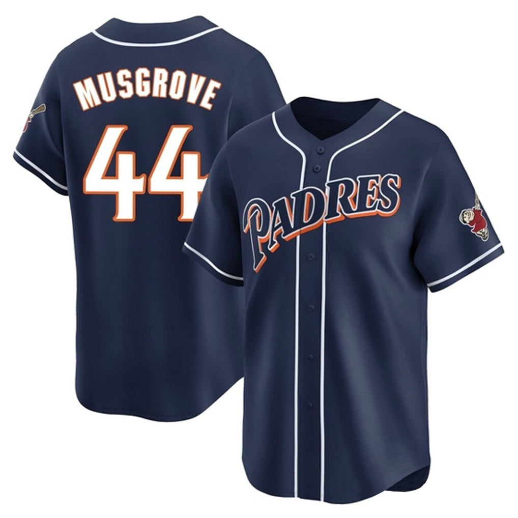 Choea S.Diego Padres #44 Joe Musgrove Player Navy Cooperstown Collection Limited Home Stitched Jerseys