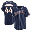 Choea S.Diego Padres #44 Joe Musgrove Player Navy Cooperstown Collection Limited Home Stitched Jerseys