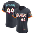 Choea S.Diego Padres #44 Joe Musgrove Player Obsidian 2026 City Connect Home Limited Elite T-shirt Stitched Jerseys