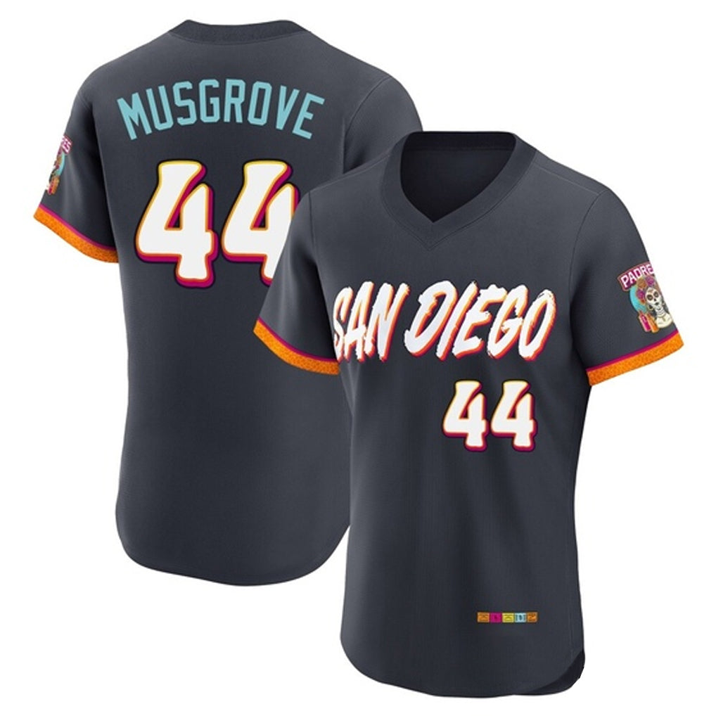 Choea S.Diego Padres #44 Joe Musgrove Player Obsidian 2026 City Connect Home Limited Elite T-shirt Stitched Jerseys