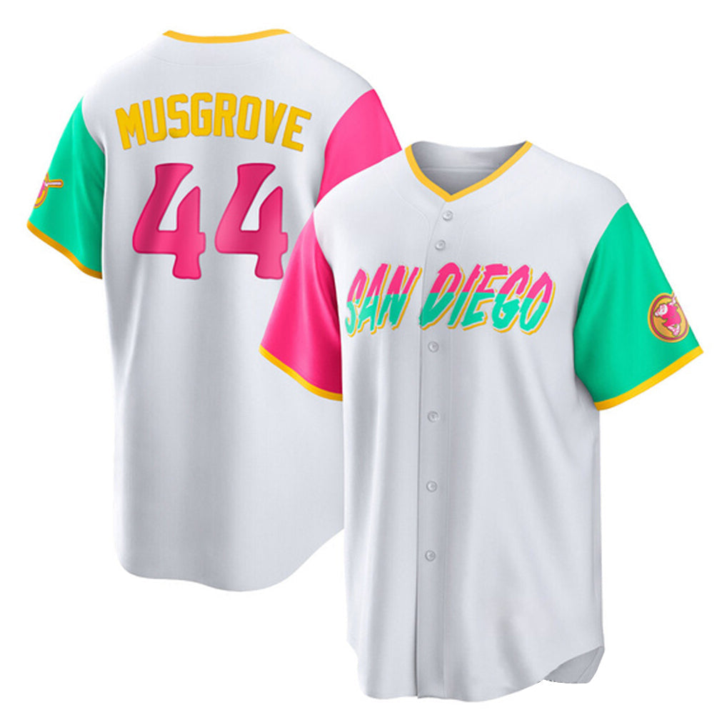 Choea S.Diego Padres #44 Joe Musgrove Player White City Connect Home Game Stitched Jerseys