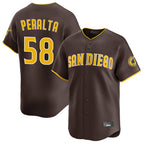 Choea S.Diego Padres #58 Wandy Peralta Player Brown Home Limited Stitched Jerseys
