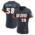 Choea S.Diego Padres #58 Wandy Peralta Player Obsidian 2026 City Connect Home Limited Elite T-shirt Stitched Jerseys